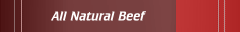 All Natural Beef